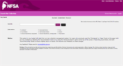 Desktop Screenshot of colsearch.nfsa.gov.au